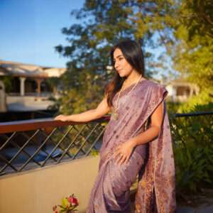 Kasni Chiffon Banarsi Saree Double Zari SSB-0005