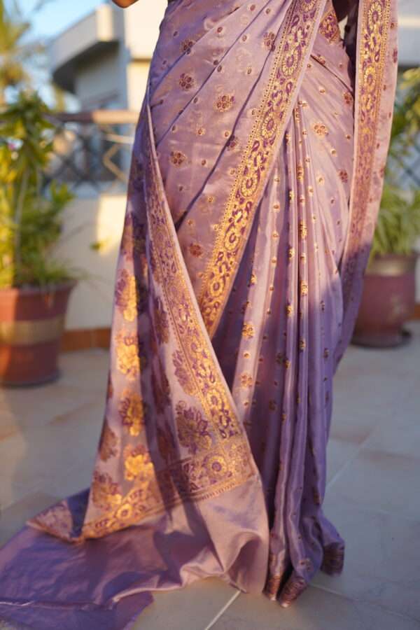 Kasni Chiffon Banarsi Saree Double Zari SSB-0005