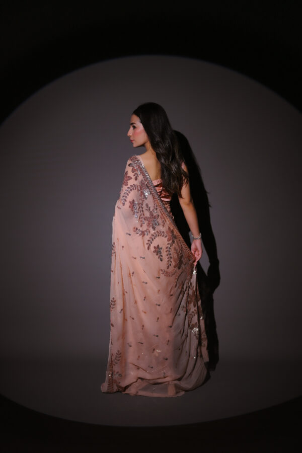 Double Border Sequins Saree SSDB-0011