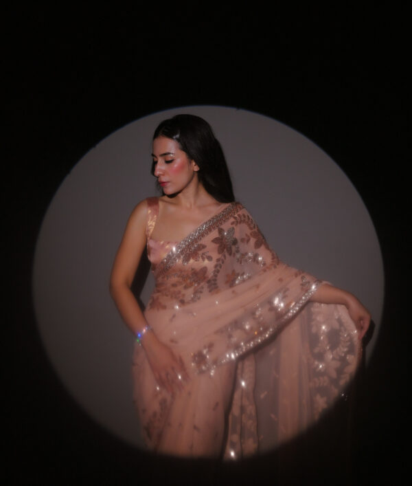Double Border Sequins Saree SSDB-0011
