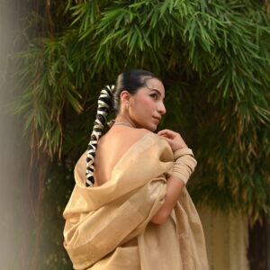 Golden Crush Tissue Banarsi Saree SCT-01